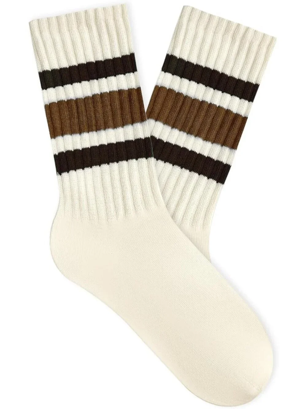 Vintage Striped Tube Socks for Women & Men | Cozy Crew Length Fashion Socks